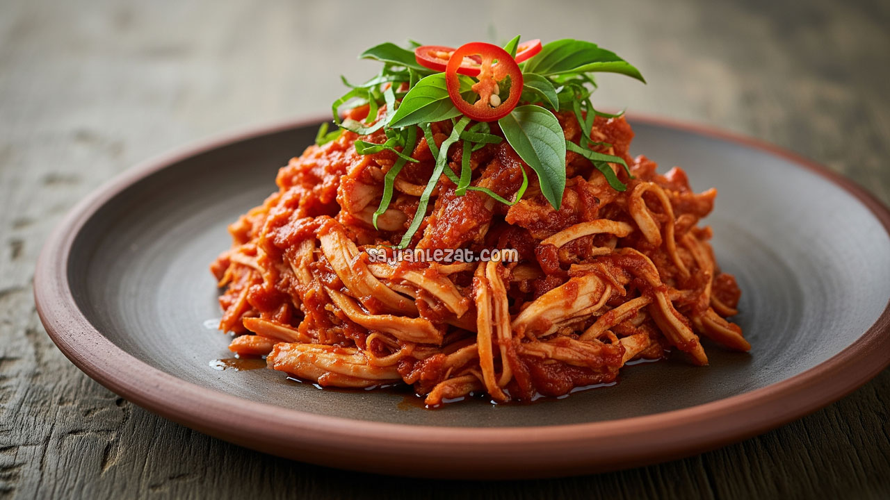 Foto Resep Ayam Suwir Bumbu Pedas Lezat dan Praktis