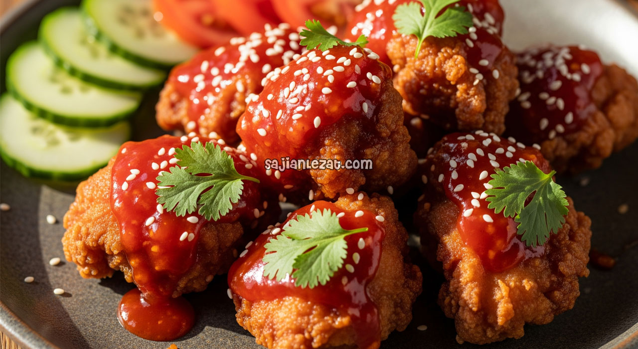 Foto Resep Ayam Goreng Saus Thailand Pedas Manis Segar