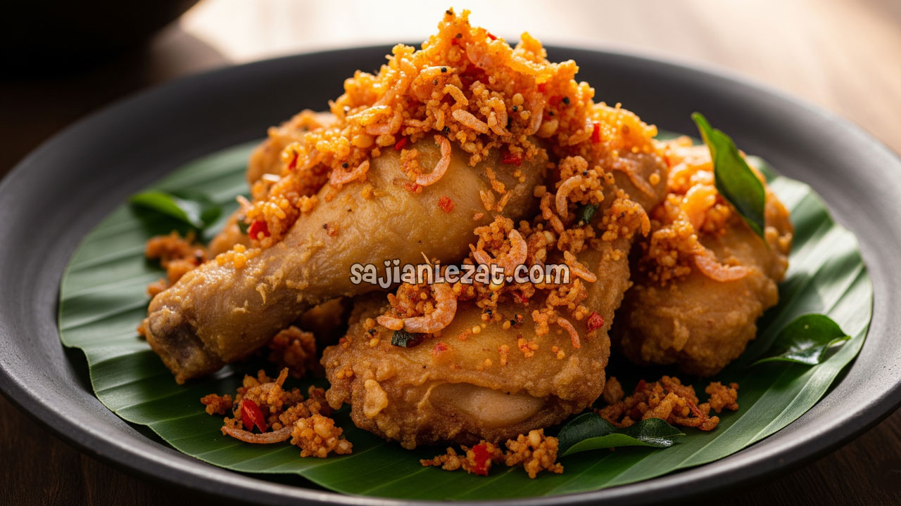 Foto Resep Ayam Goreng Bumbu Ebi Gurih dan Renyah