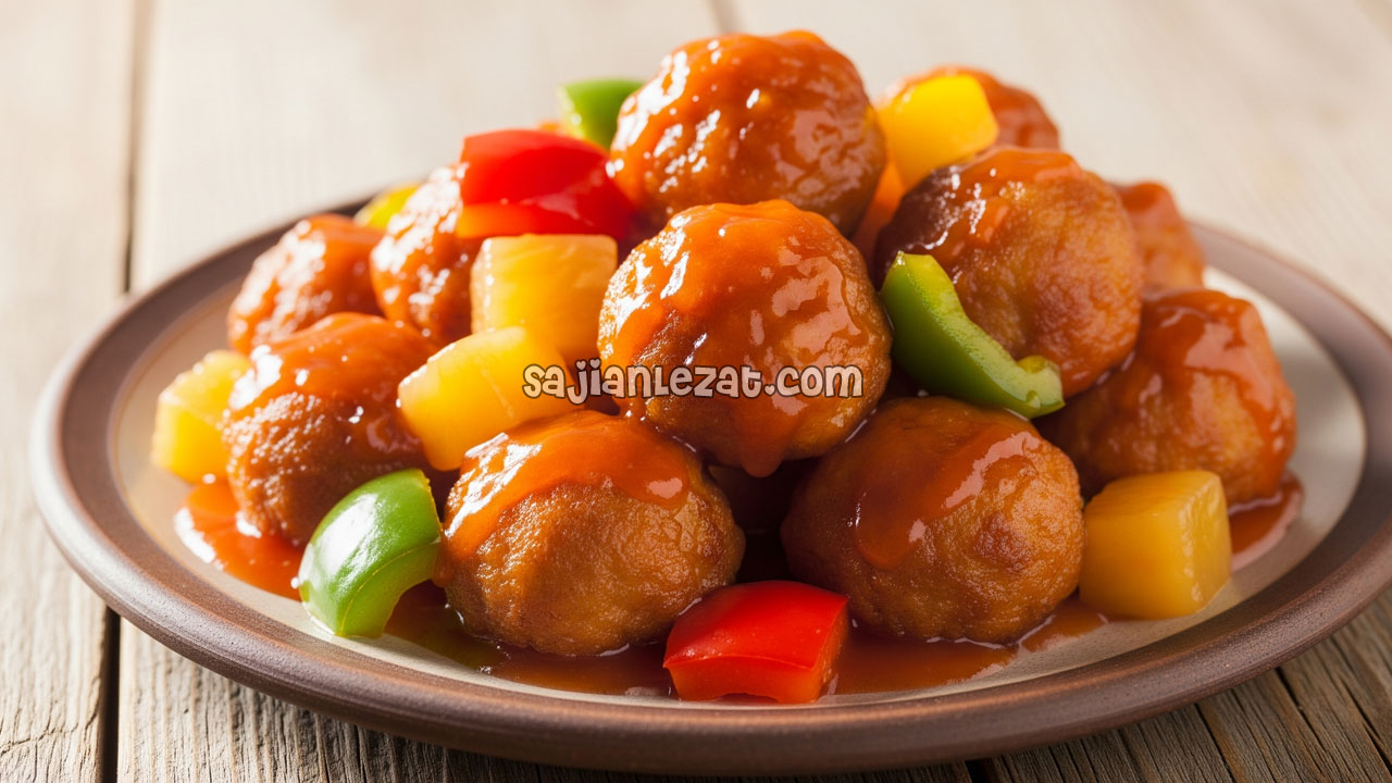 Foto Resep Bola-Bola Ayam Asam Manis Lezat dan Praktis