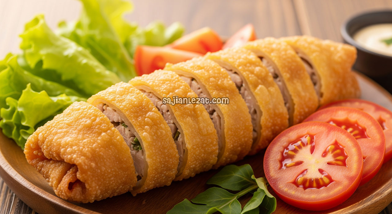 Foto Resep Kebab Ayam Kulit Pangsit Renyah dan Gurih