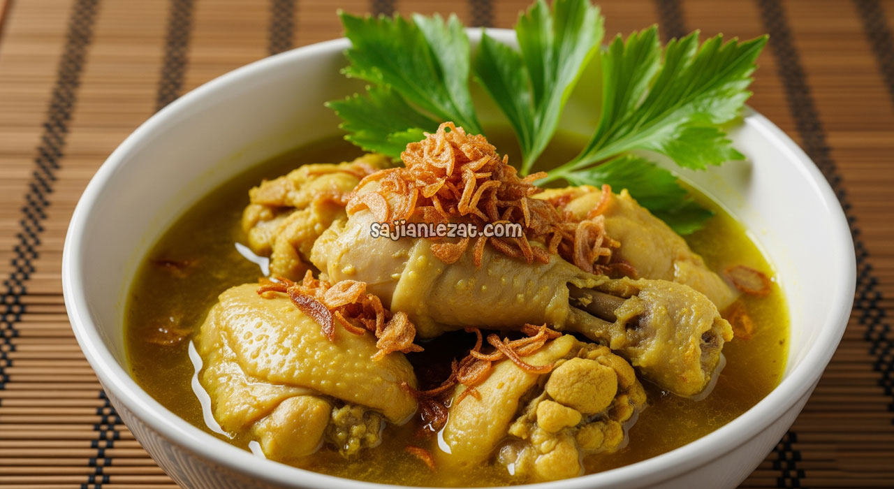 Foto Resep Opor Ayam Tanpa Santan Gurih dan Ringan