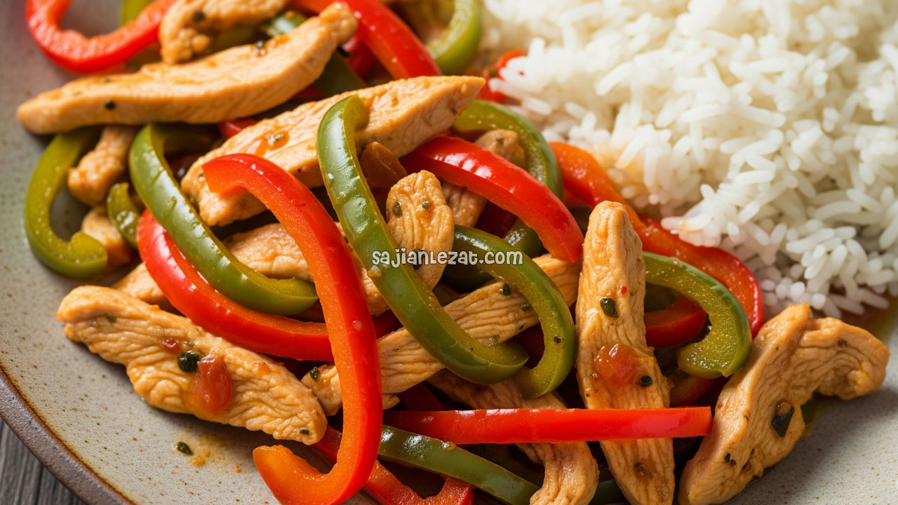Foto Resep Ayam Iris Paprika Praktis dan Lezat