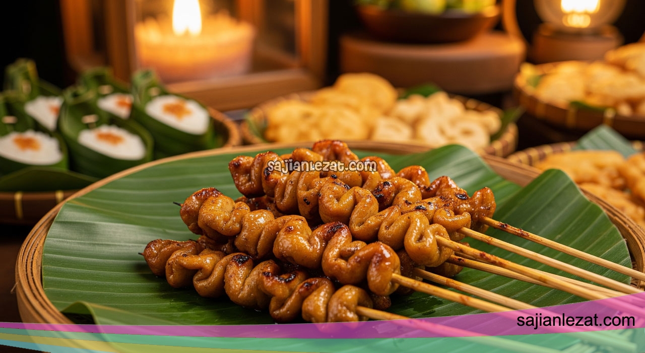 Resep Sate Usus Ayam Ala Angkringan