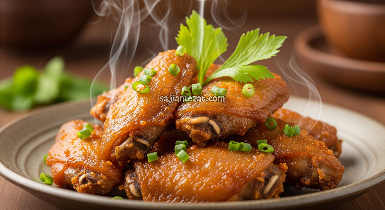 Foto Resep Ayam Sayap Goreng Saus Mentega Gurih dan Lezat
