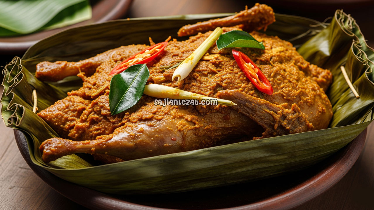Foto Resep Bebek Betutu Khas Bali dengan Bumbu Meresap dan Aromatik