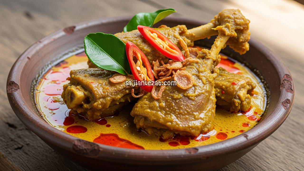 Foto Resep Gulai Bebek Kuah Kental Gurih Pedas dengan Rempah Lengkap