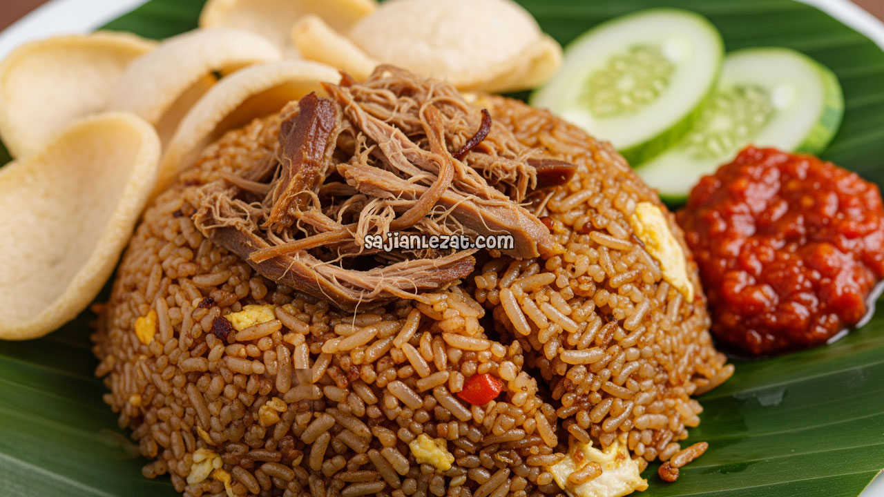 Foto Resep Nasi Goreng Bebek Bumbu Jangkep Kaya Rempah dan Gurih