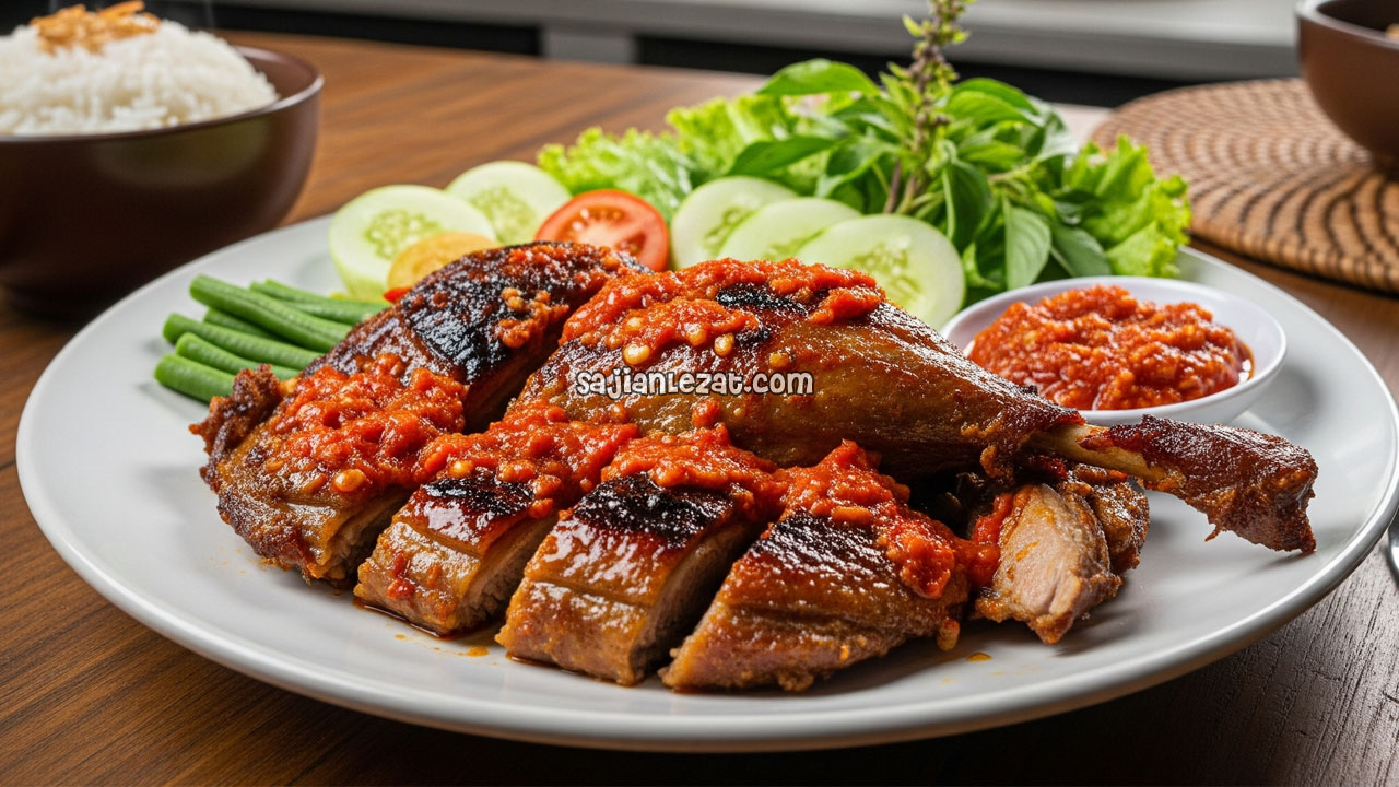 Foto Resep Entok Panggang Pedas Gurih Empuk dan Kaya Bumbu Rempah