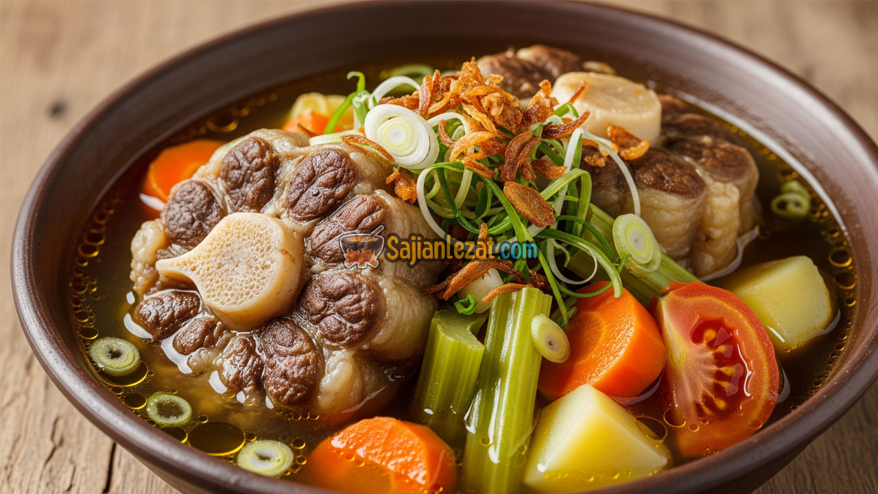 Resep Sup Buntut Meriah Gurih dan Lezat