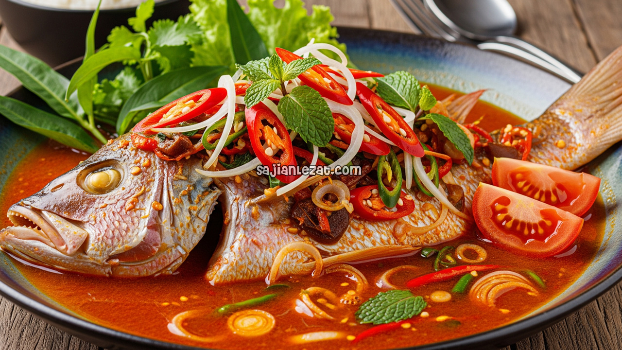 Foto Resep Asam Pedas Ikan Kakap, Patin, atau Ikan Lainnya yang Segar