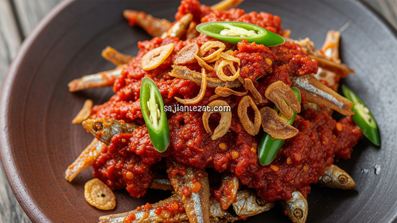 Foto Resep Balado Ikan Teri, Pedas Gurih yang Bikin Ketagihan
