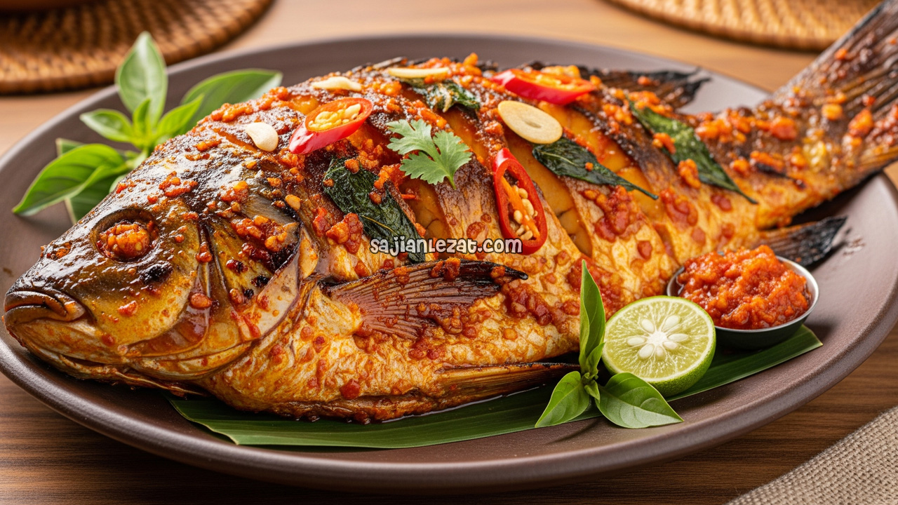 Foto Resep Ikan Mas Bakar Pedas Manis Maknyus, Praktis dan Lezat