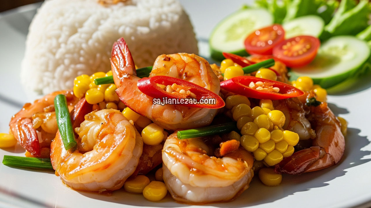 Foto Resep Udang Jagung Manis, Gurih dan Segar untuk Menu Harian