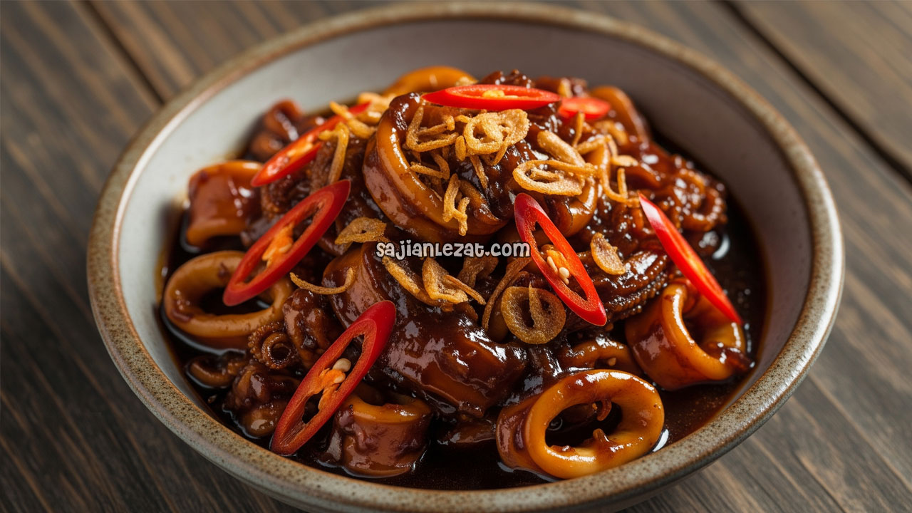 Foto Resep Semur Daging Cumi-Cumi, Gurih dan Lezat untuk Hidangan Spesial
