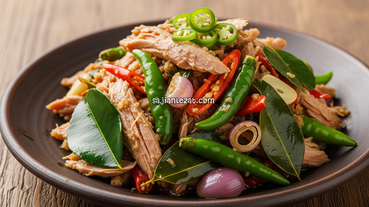 Foto Resep Tongkol Suwir Cabai Hijau, Pedas dan Praktis di Rumah