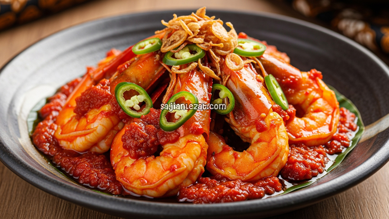 Foto Resep Udang Balado, Pedas Gurih yang Bikin Nagih