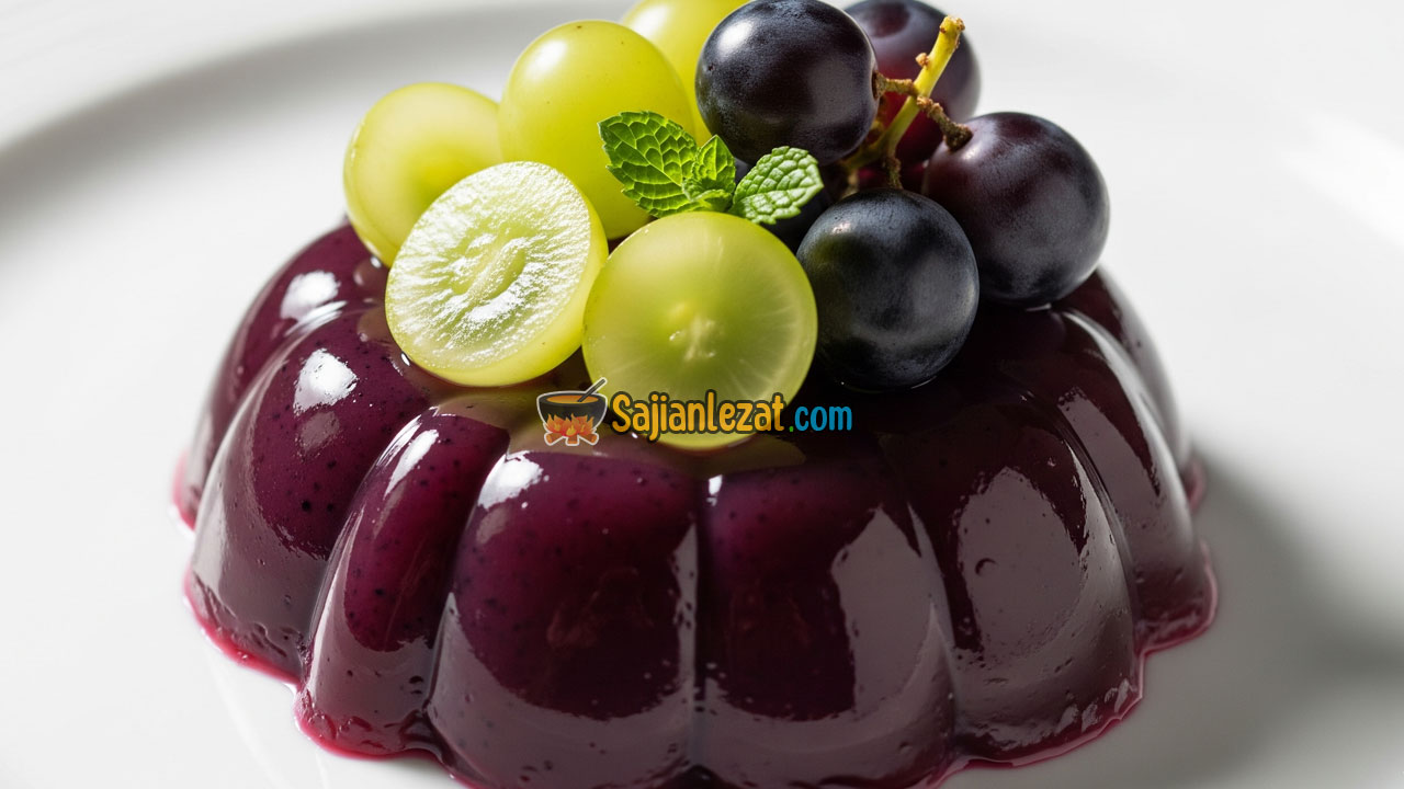Foto Cara Membuat Puding Anggur Segar dan Cantik, Cocok untuk Dessert Dingin