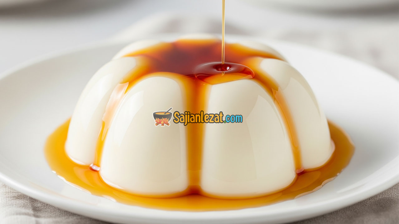 Foto Cara Membuat Puding Leci Sirup Karamel, Lembut Segar dengan Rasa Unik