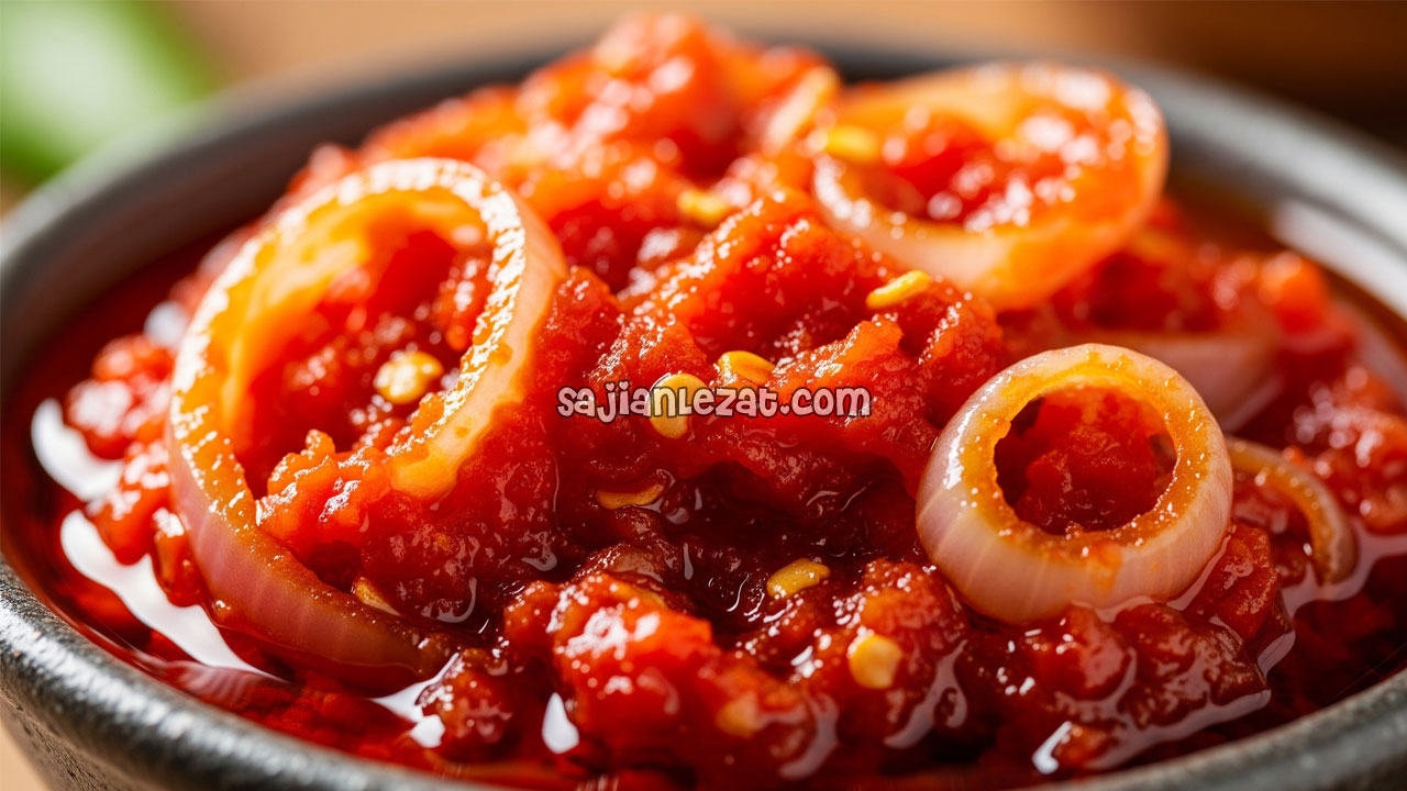 Foto Resep Sambal Bawang Merah Pedas Gurih, Simpel dan Bikin Nasi Ludes
