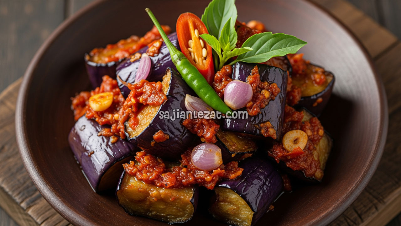 Foto Resep Sambal Terong Sederhana, Pedas Gurih dan Bikin Nasi Ludes