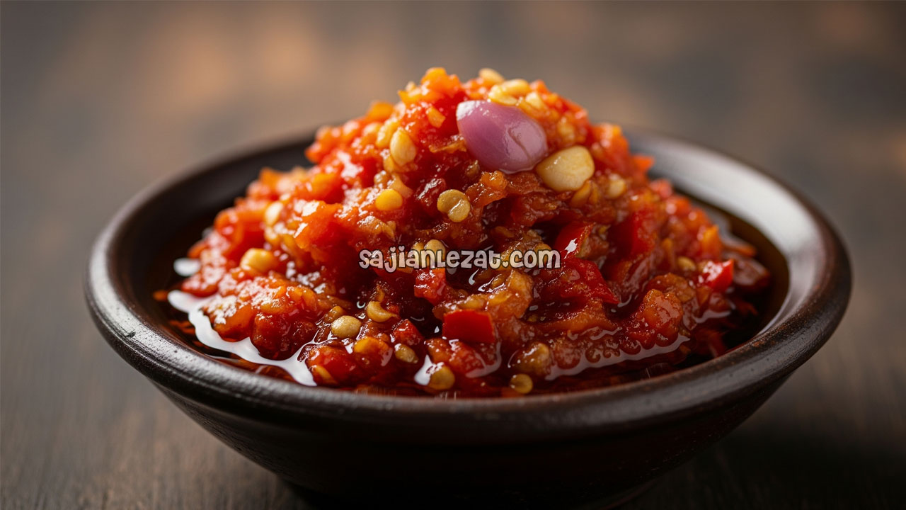 Foto Resep Sambal Tomat Sederhana, Pedas Segar dan Mudah Dibuat