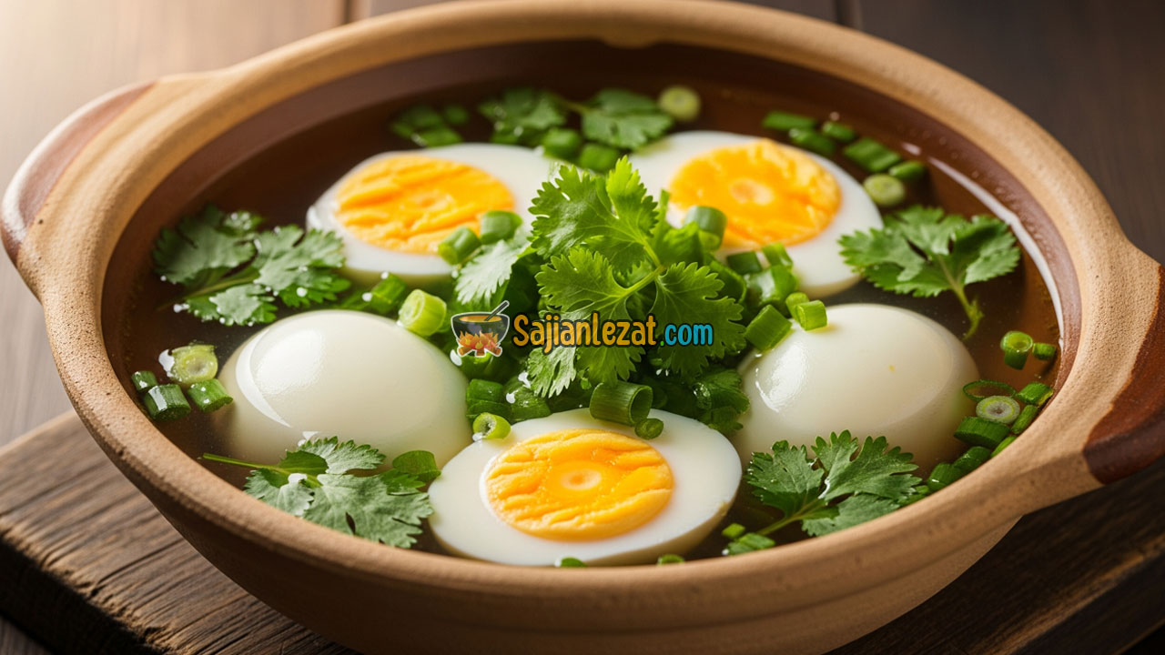 Foto Resep Sup Telur Ceria Segar dan Praktis untuk Keluarga