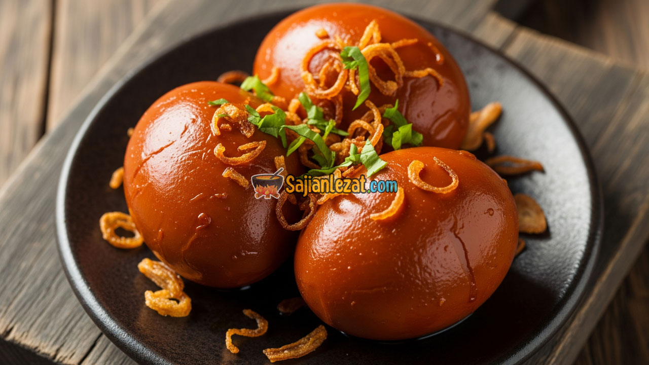 Foto Resep Telur Bacem Warna Cantik dengan Bumbu Meresap Sempurna