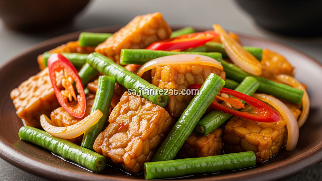 Foto Resep Tumis Tempe Kacang Gurih Pedas, Menu Harian Praktis